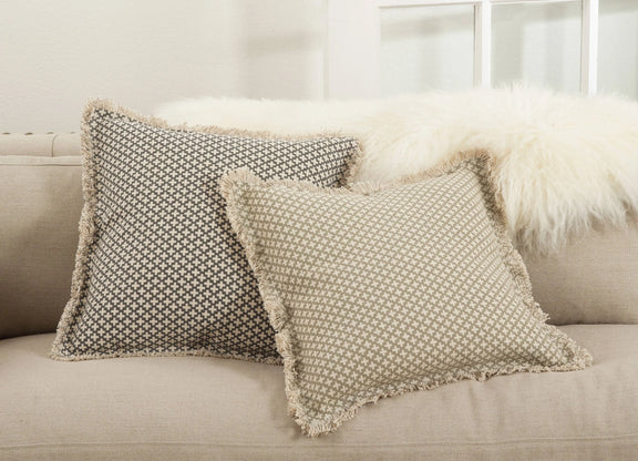 Moroccan Down Filled Tile Pillow, Natural, [product_price]- Greenhouse Home