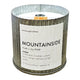 Mountainside Rustic Vintage Farmhouse Wood Wick Candle: 10oz Anchored Northwest