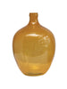 Mustard Glass Bottle Vase - Greenhouse Home