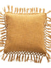 Cotton Slub Pillow with Tassels - Greenhouse Home