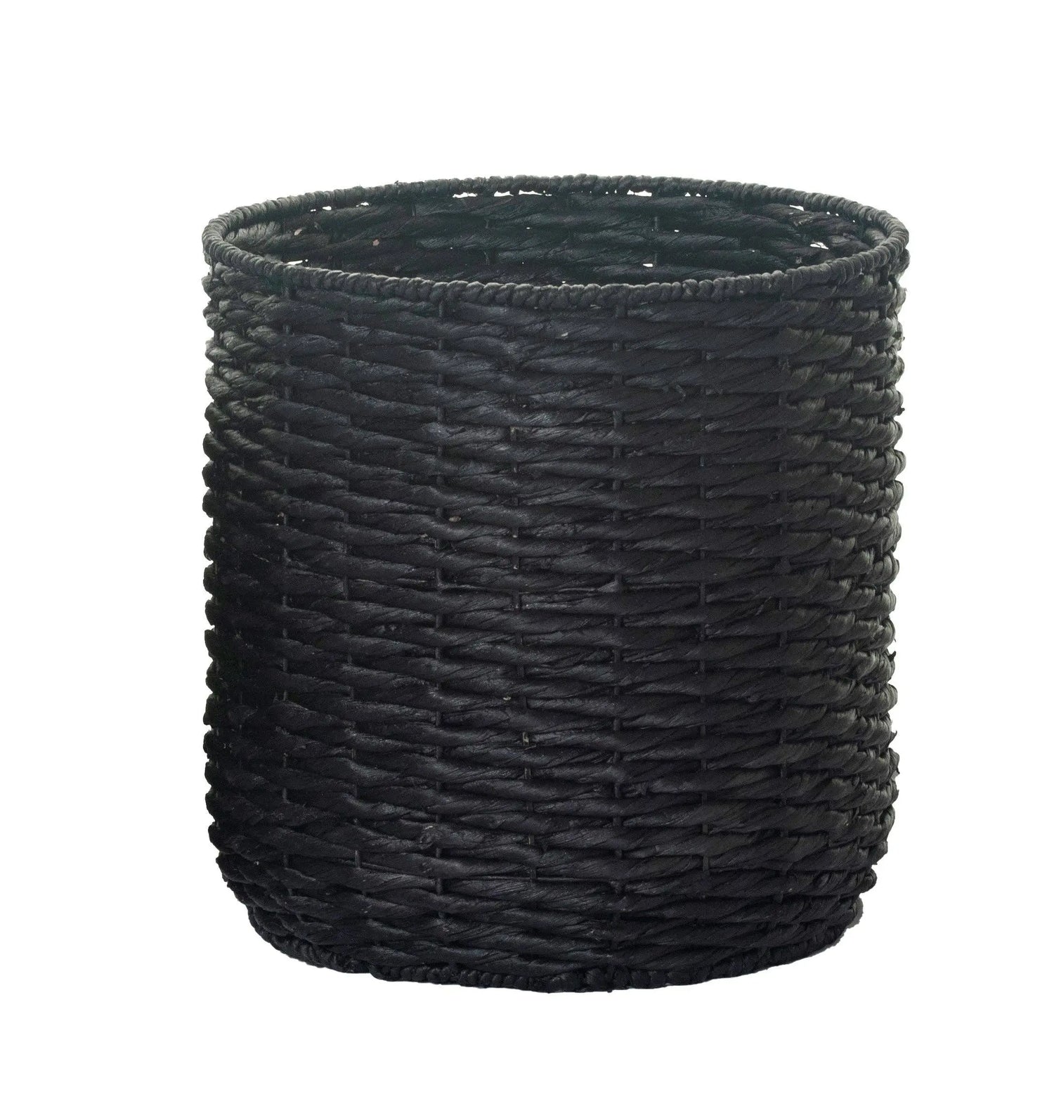 Napili Collection Black Water Hyacinth Basket: Small Replica Plants and Decor