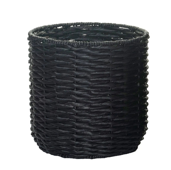 Napili Collection Black Water Hyacinth Basket: Small Replica Plants and Decor