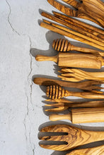 Natural Olive Wood Honey Spoon, [product_price]- Greenhouse Home