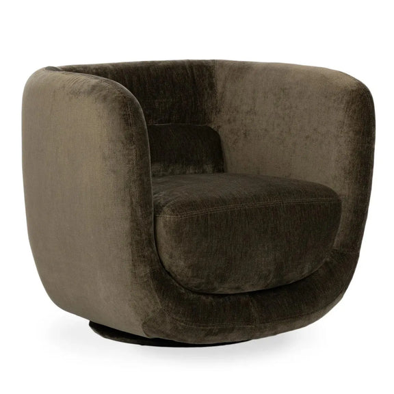 Nico Upholstered Swivel Chair Classic Home