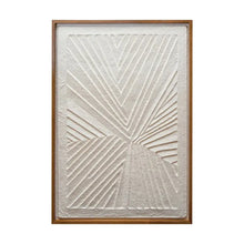 Oak Wood Framed Embossed Handmade Paper Wall Décor, [product_price]- Greenhouse Home