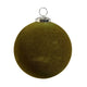 Olive Green Flocked Ball Ornament Raz Imports