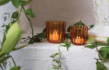 Orange Tanger Votive Holder Accent Decor