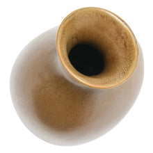 Organic Shaped Stoneware Vase with Speckled Reactive Glaze Greenhouse Home