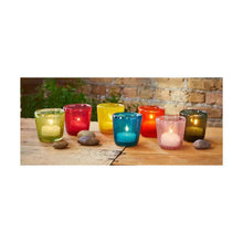 Paint Box Blown Glass Tealight Holder TAG