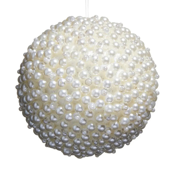 Pearl Ball Ornament Raz Imports