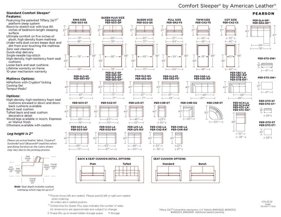 Pearson Sleeper Sofa, [product_price]- Greenhouse Home