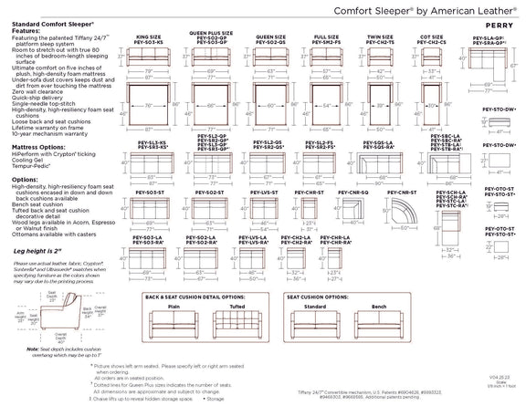 Perry Sleeper Sofa, [product_price]- Greenhouse Home
