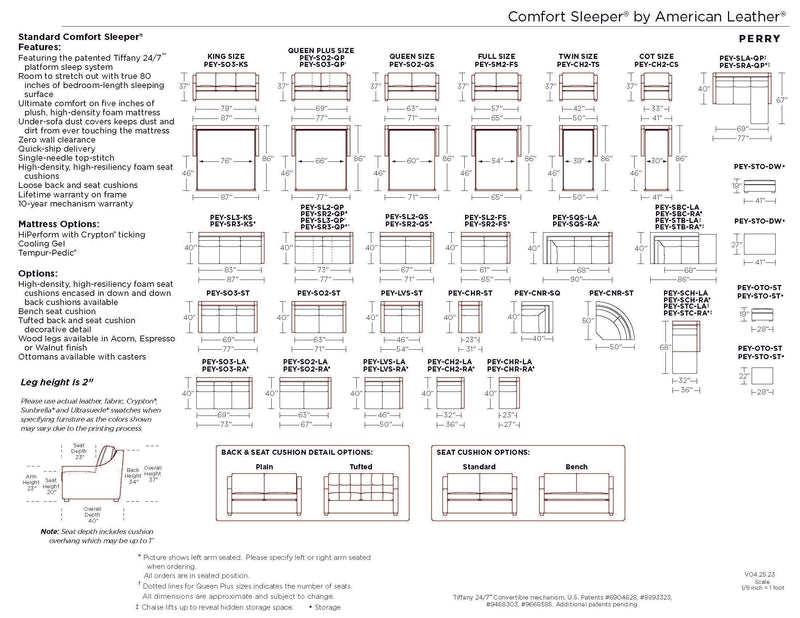 Perry Sleeper Sofa, [product_price]- Greenhouse Home