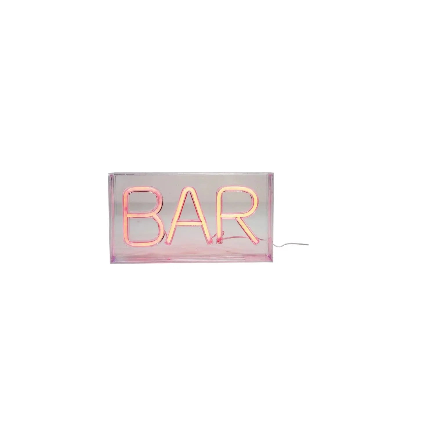 Plastic LED Neon Light with USB Cord "BAR", Red Greenhouse Home
