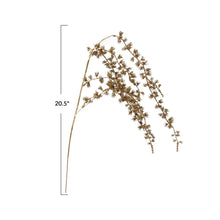 Plastic Leaf Spray w/ Champagne Finish, [product_price]- Greenhouse Home