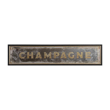 Plastic & MDF Framed Wall Décor with Antique Mirror "Champagne"
