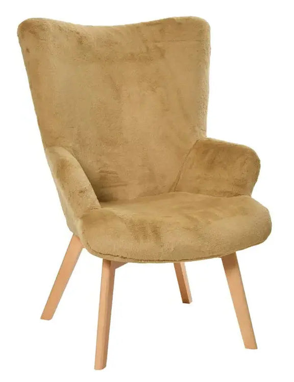 Plush Upholstered Wingback Arm Chair Greenhouse Home
