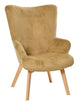 Plush Upholstered Wingback Arm Chair Greenhouse Home