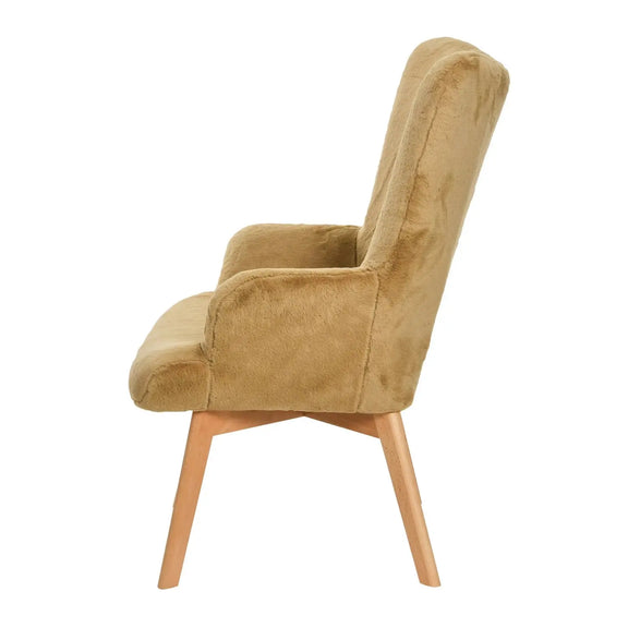 Plush Upholstered Wingback Arm Chair Greenhouse Home