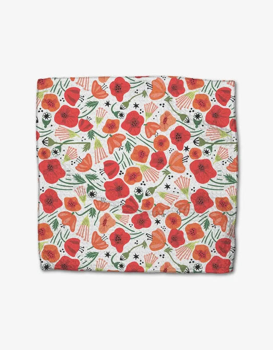 Poppy Power Dish Cloths, Set of 3 Geometry