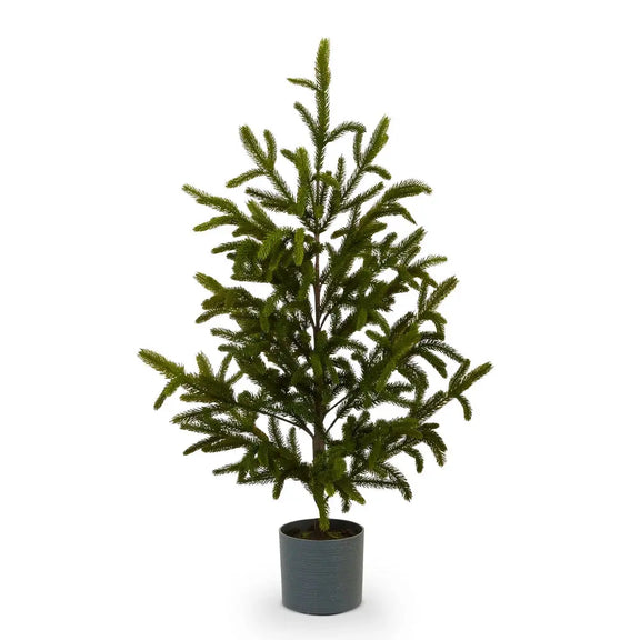 Potted Faux Noble Fir Tree Raz Imports