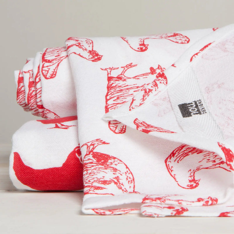 Printed Floursack Dish Towels - Set of 2 NOW Designs