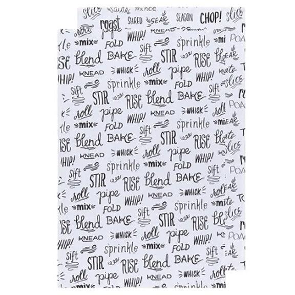 Printed Floursack Dishtowels - Set of 2 - Greenhouse Home