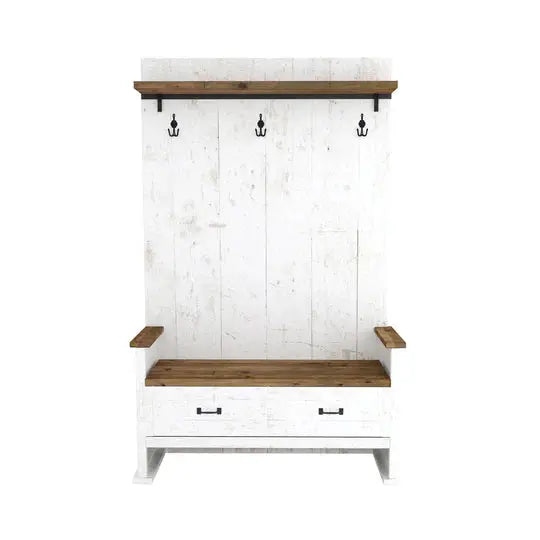 Provence Hall Bench with Drawer, [product_price]- Greenhouse Home