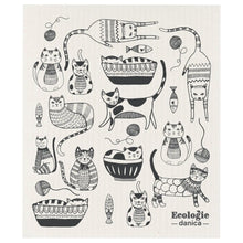 Purr Party Swedish Dishcloth, [product_price]- Greenhouse Home
