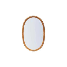 Rattan Framed Wall Mirror Greenhouse Home