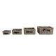 Rattan Nesting Baskets with Leather Handles Greenhouse Home