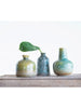 Reactive Glaze Stoneware Vases, Green + Blue - Greenhouse Home