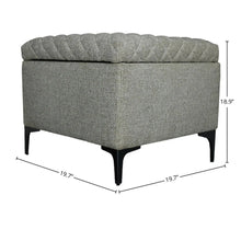 Reece Storage Ottoman, [product_price]- Greenhouse Home