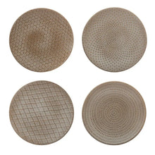 Relief Pattern Stoneware Plate - Greenhouse Home