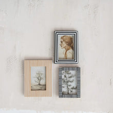 Resin Striped Photo Frame Greenhouse Home