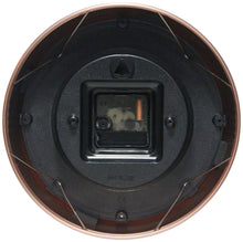 Retro Round Copper Indoor Wall Clock 9.5 Inch Infinity Instruments