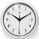 Retro Round White Indoor Wall Clock 9.5 Inch Infinity Instruments