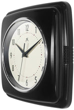 Retro Square Black Indoor Wall Clock 9.25 Inch, [product_price]- Greenhouse Home