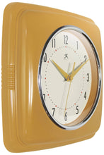 Retro Square Saffron Indoor Wall Clock 9.25 Inch, [product_price]- Greenhouse Home