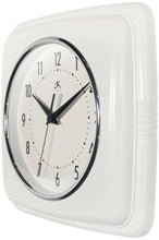 Retro Square White Indoor Wall Clock 9.25 Inch, [product_price]- Greenhouse Home