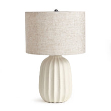 Risa Lamp: Cream / Ceramic Fabric Wiring Napa Home & Garden