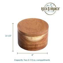 Rock & Branch Acacia Duet Salt Cellar Totally Bamboo