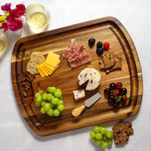 Rock & Branch® Acacia Wood Carving Board with Juice Groove Totally Bamboo