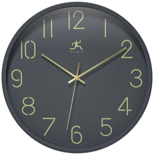 Round Dark Grey Wall Clock 14 Inch, [product_price]- Greenhouse Home