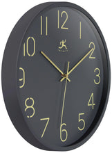 Round Dark Grey Wall Clock 14 Inch, [product_price]- Greenhouse Home
