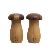 Rubber Wood Salt + Pepper Shakers, Set of 2, [product_price]- Greenhouse Home