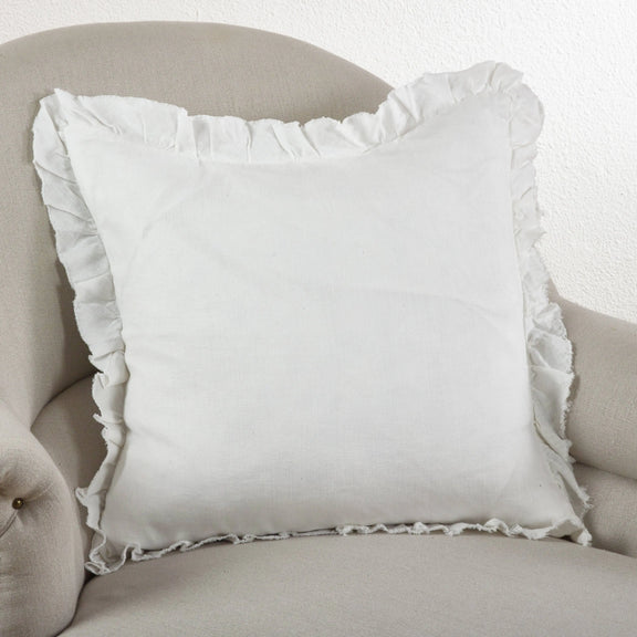 Ruffled Down Filled Throw Pillow, [product_price]- Greenhouse Home