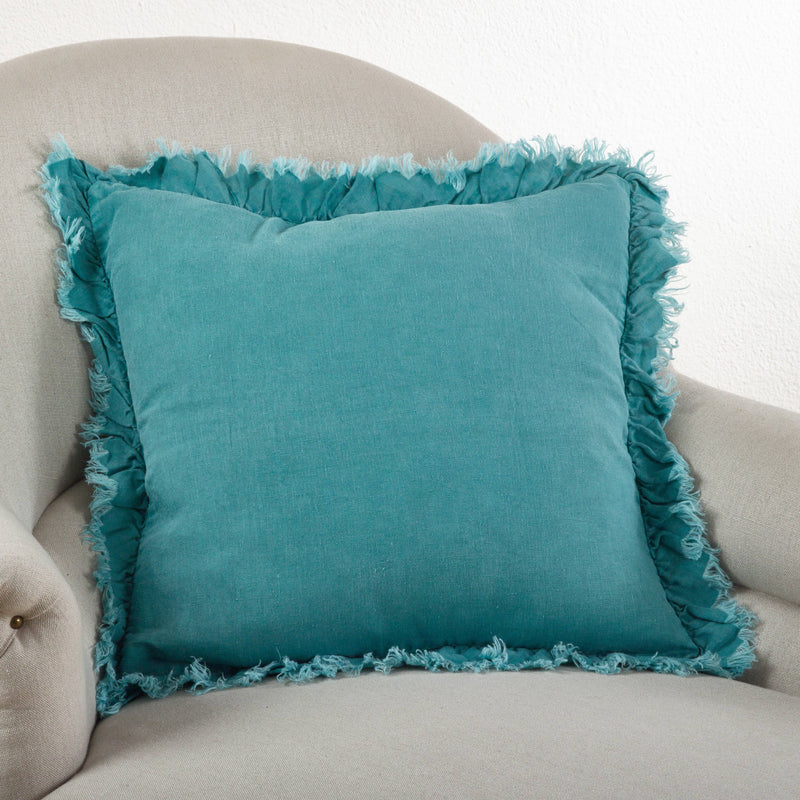 Ruffled Down Filled Throw Pillow, [product_price]- Greenhouse Home