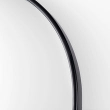 Sadie Black Metal Arched Floor Mirror Mercana