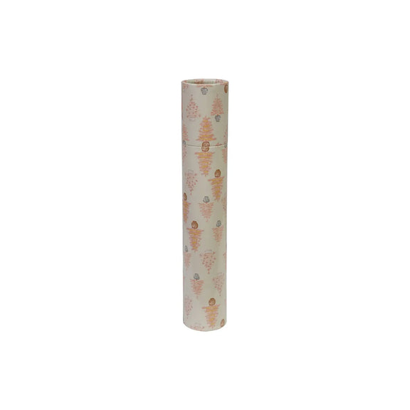 Safety Fireplace Matches in Tube Matchbox with Potted Tree Pattern